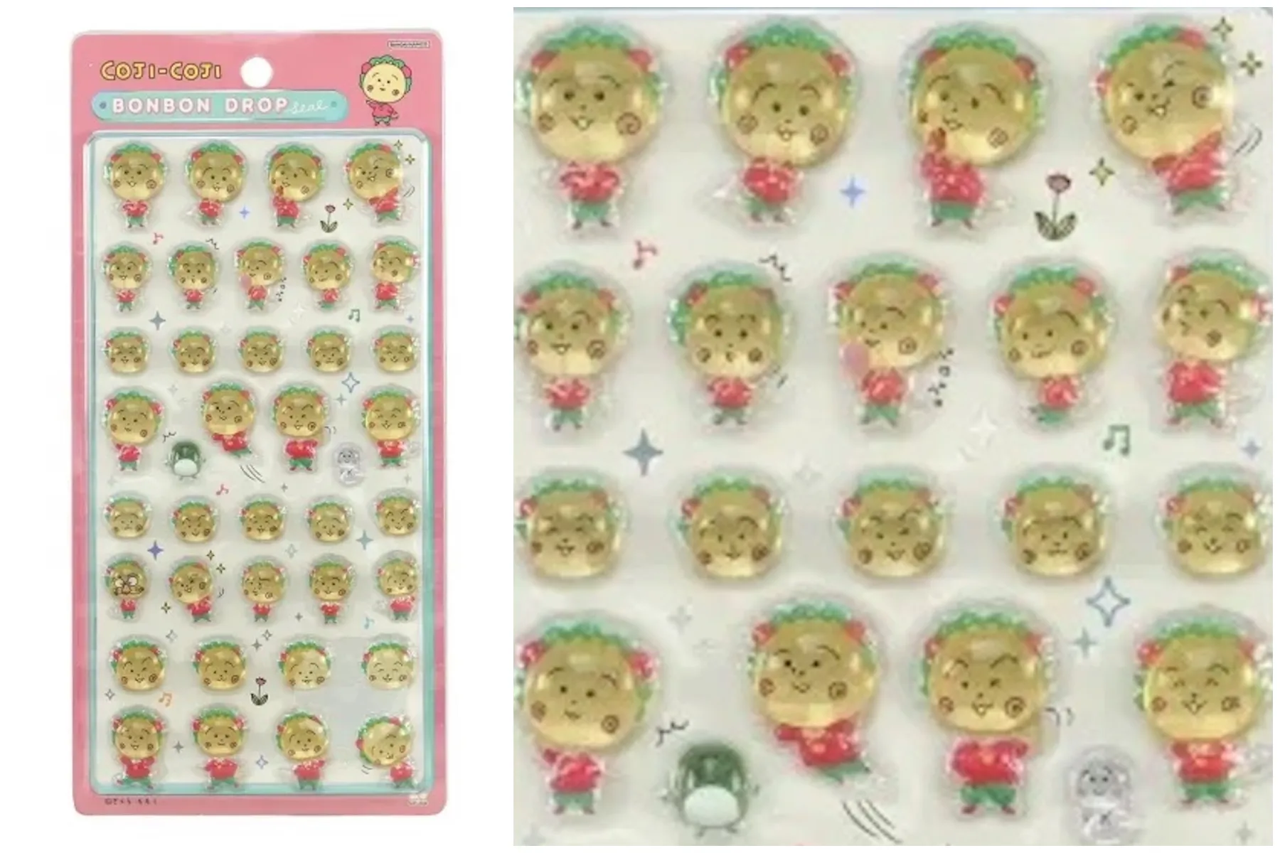 ボンボンドロップシール コジコジ コジコジ パッケージ外観とアップ画像 0SS13