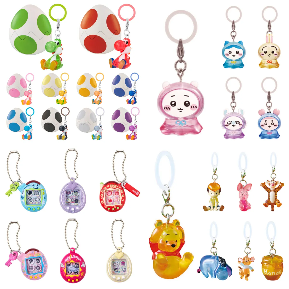 6月9日締切 ガチャガチャの森 サンシャインワーフ神戸店 「ヨッシーめじるしアクセサリー」「ちいかわめじるしアクセサリー3」「たまごっちシャカシャカチャームコレクション3」「Winnie the Pooh めじるしアクセサリー」抽選販売の告知画像