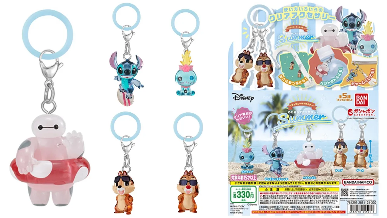 ガシャポンボックス “ディズニーキャラクター”めじるしアクセサリーSUMMER(全5種)の商品画像