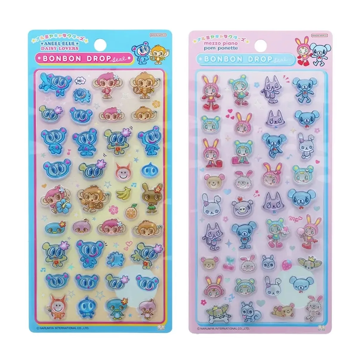 キディランド新宿店 ボンボンドロップシール ナルミヤキャラクターズ2種類 抽選販売の告知画像