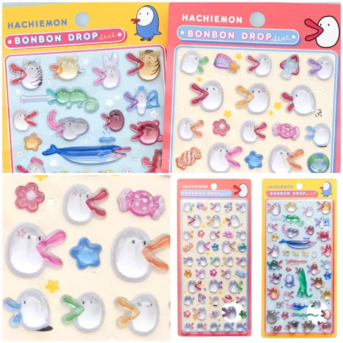 関西のボンドロ好きさん必見！【ボンボンドロップ新作】まさかのカンテレ「ハチエモン」シール全2種きたーっ！めっちゃファンシー！可愛さマシマシ！
