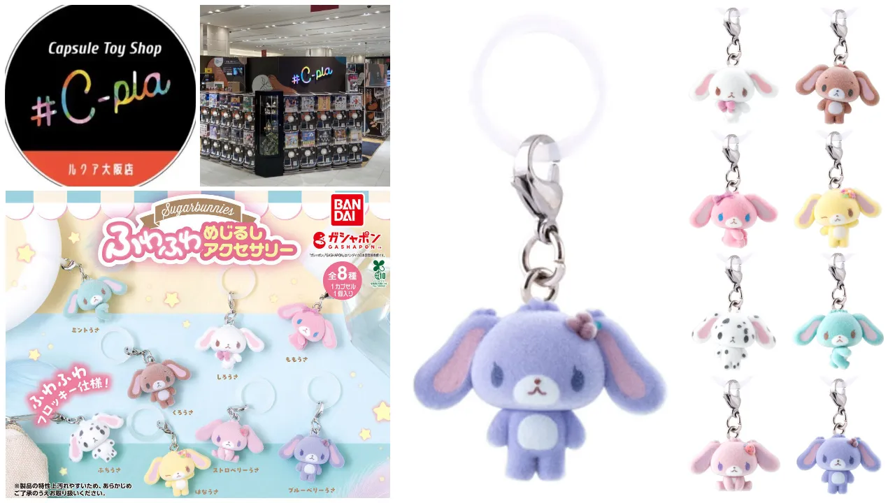 シープラ ルクア大阪店シュガーバニーズふわふわめじるしアクセサリー抽選販売の告知画像