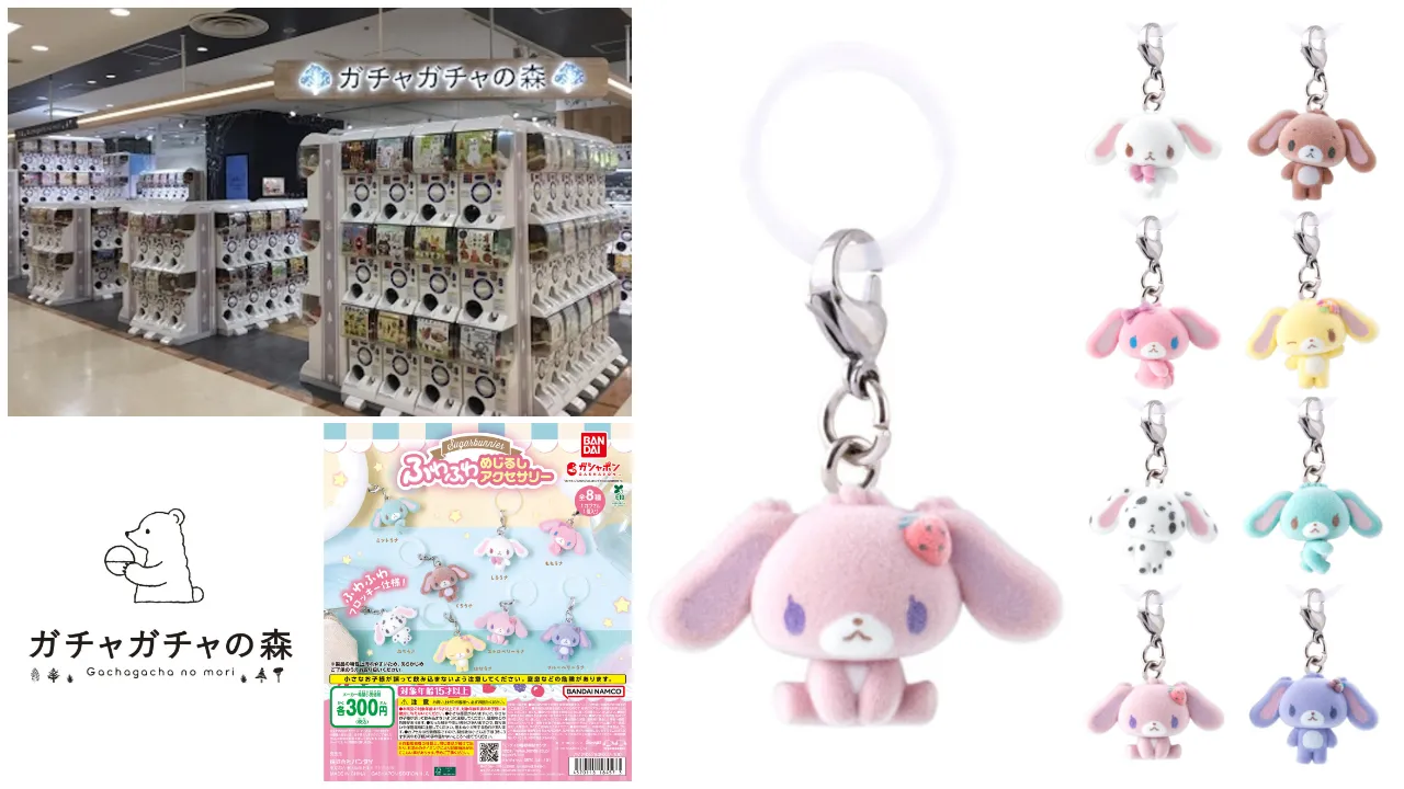 ガチャガチャの森 池袋サンシャインシティアルタ店(東京都) シュガーバニーズ ふわふわめじるしアクセサリー抽選販売の告知画像