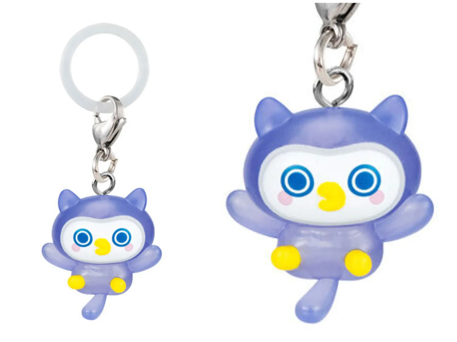 2026年7月 第4週発売 新作ガシャポンたまごっち めじるしアクセサリー Tamagotchi Paradise(たまごっちパラダイス:たまパラ)ほーほっちの全体像とアップ写真