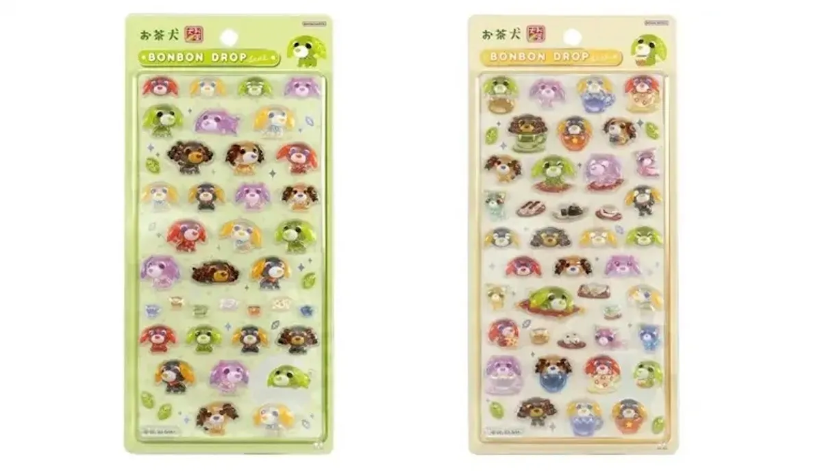 7月11日締切 キデイランドららぽーとEXPOCITY店 ボンボンドロップシール「お茶犬」抽選販売の商品画像