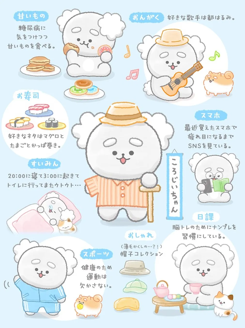 クーリア発のキャラクター「ころじいちゃん」プロフィール イメージ画像