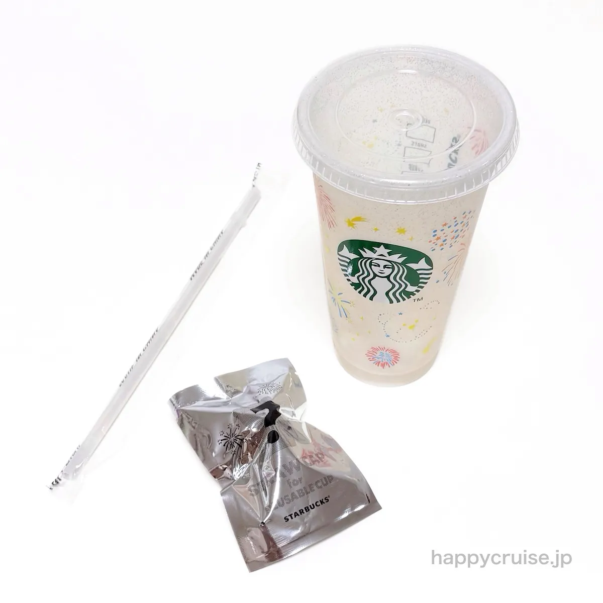 7月22日発売 スターバックス スタバの新作グッズ ベアリスタのストローキャップ付き♡色が変わるバナナ柄リユーザブルカップの商品画像
