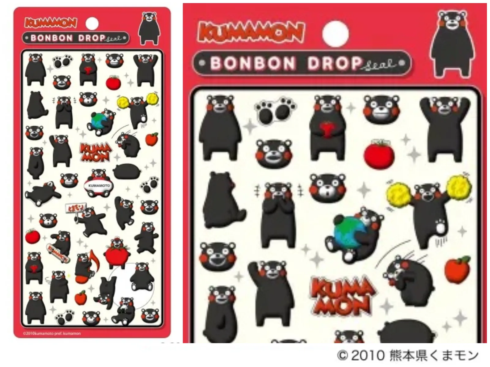 ボンボンドロップシール くまモン パッケージ外観&アップ画像