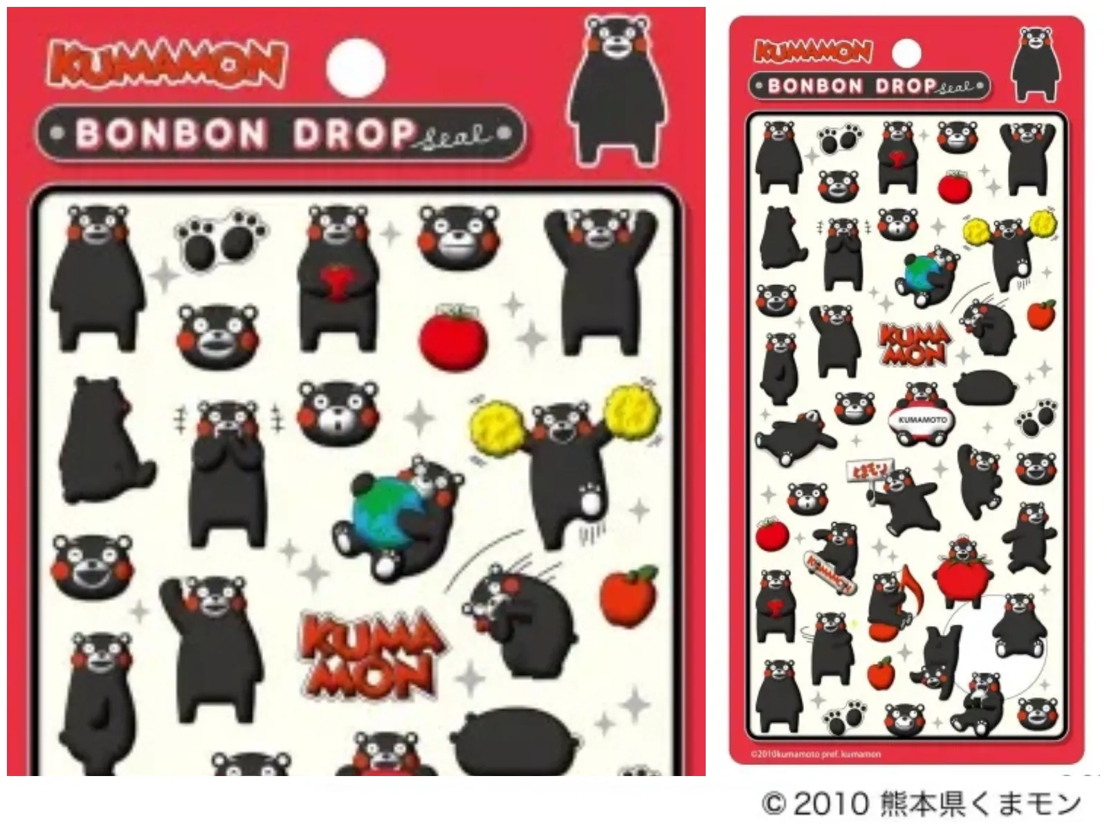 ボンボンドロップシール くまモン パッケージ外観&アップ画像