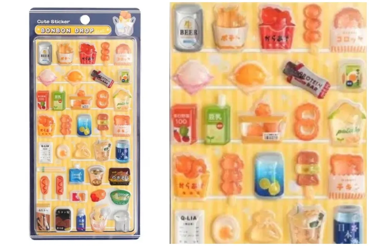 ボンボンドロップシール コンビニ商品シリーズ ホットスナック パッケージ外観&アップ写真 クーリア公式