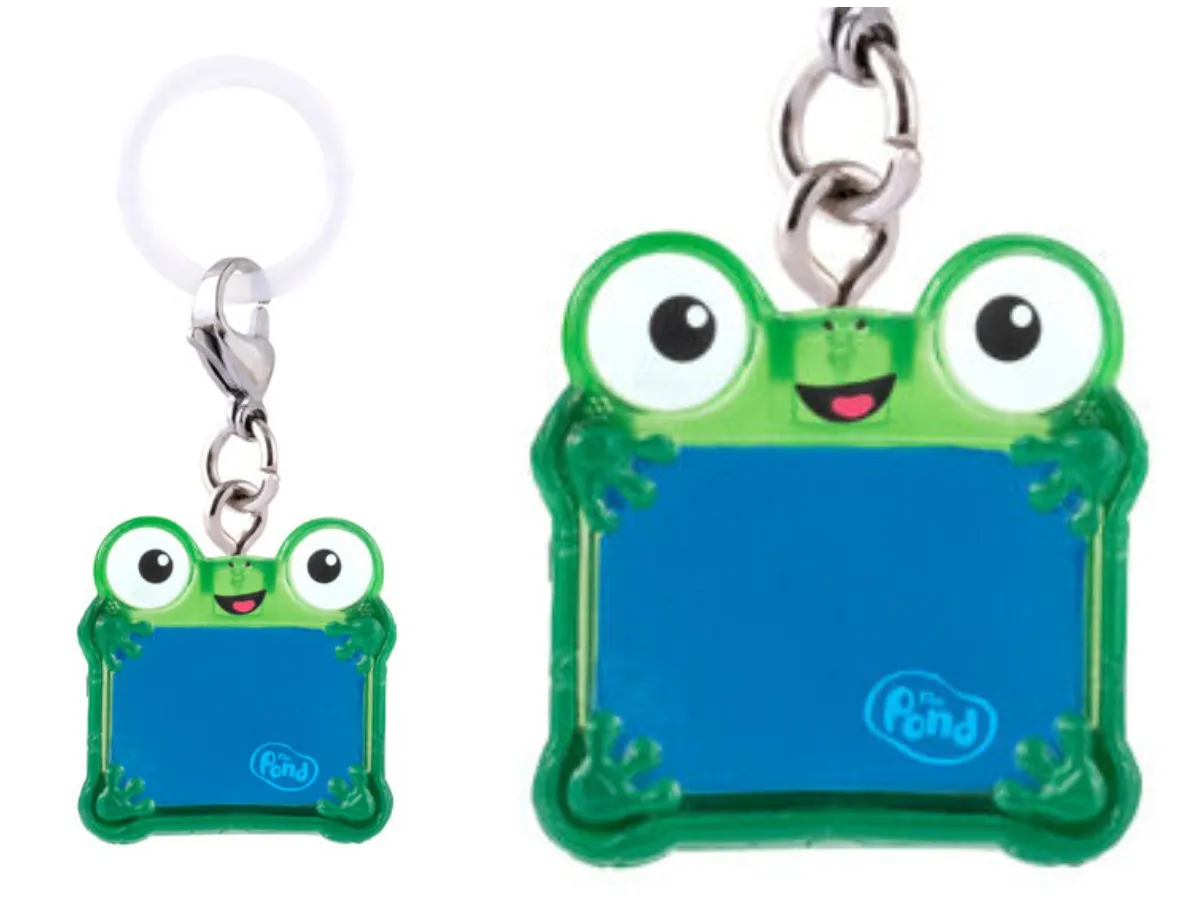 バンダイ ガシャポン ディズニー TOY STORY5 (トイストーリー5)めじるしアクセサリー【リリーパッド】全体像とアップ画像