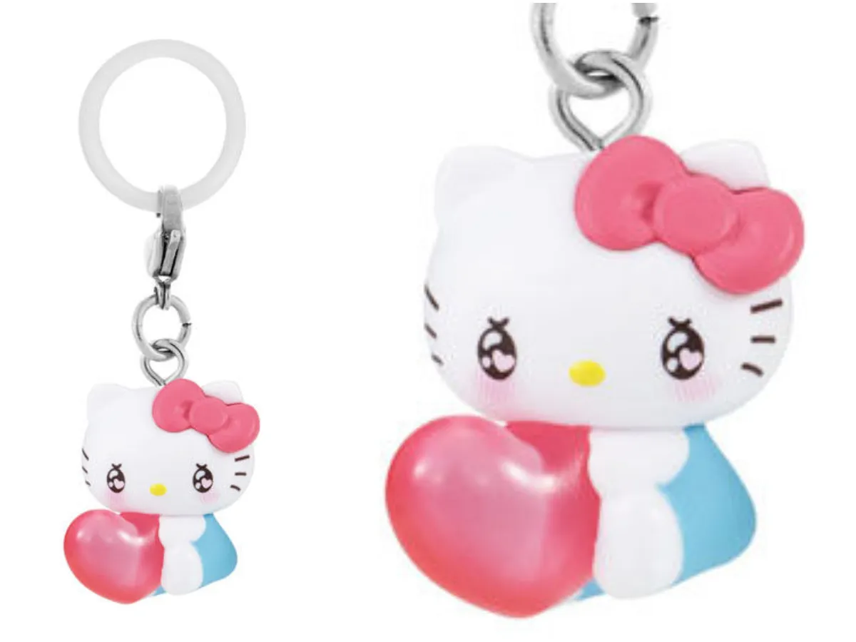 【ハローキティ】バンダイ ガシャポン めじるしアクセサリー サンリオキャラクターズ~エモきゅん~2 全体像&アップ画像