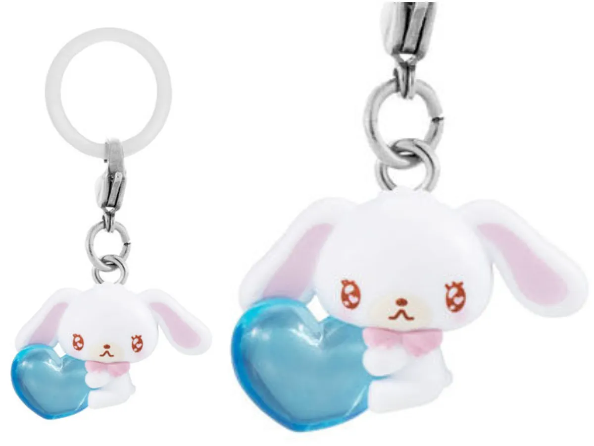 【しろうさ シュガーバニーズ】バンダイ ガシャポン めじるしアクセサリー サンリオキャラクターズ~エモきゅん~2 全体像&アップ画像