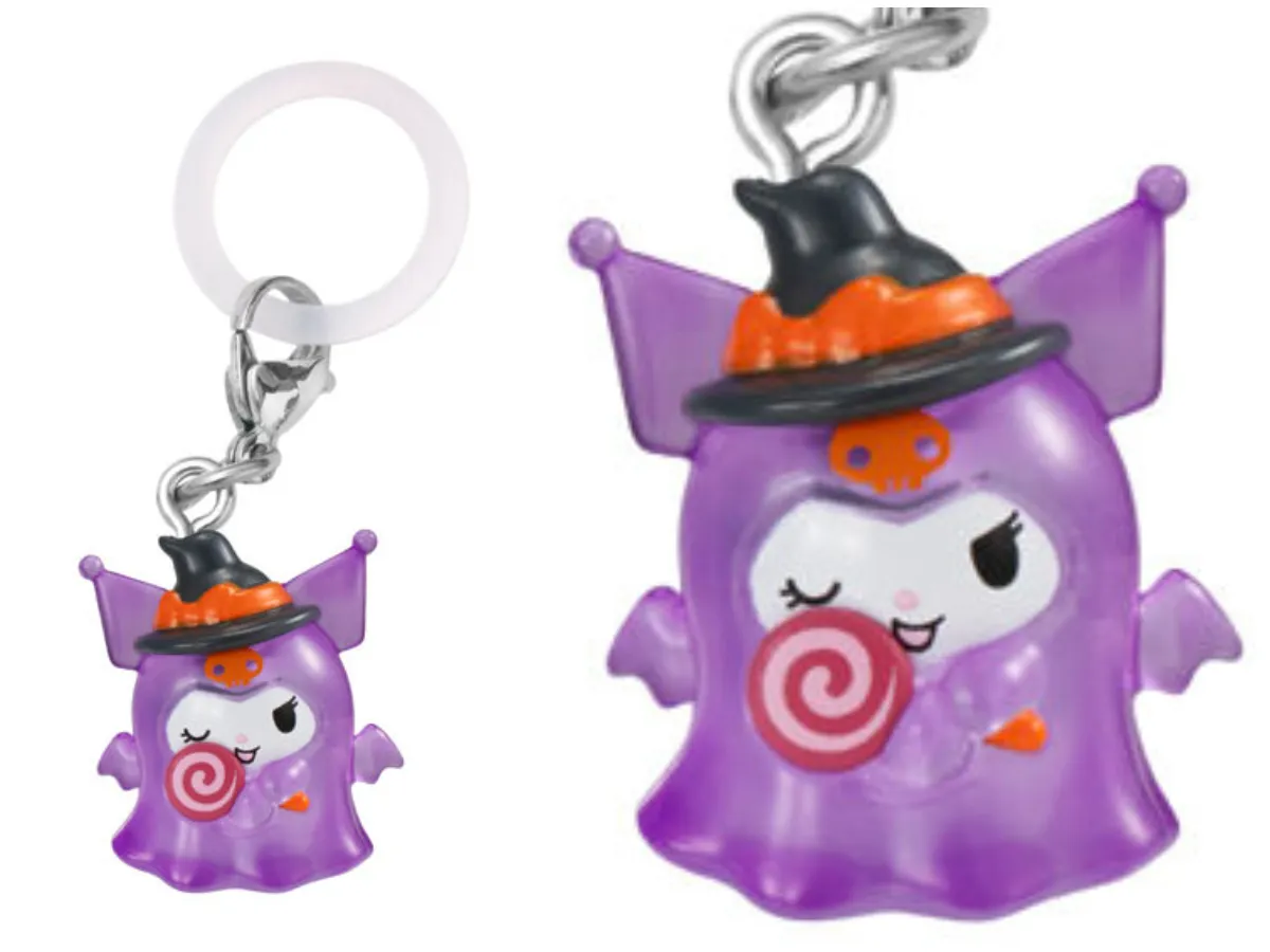 クロミ【バンダイ ガシャポン】サンリオキャラクターズ めじるしアクセサリー Halloween!(ハロウィン)全体像&アップ写真