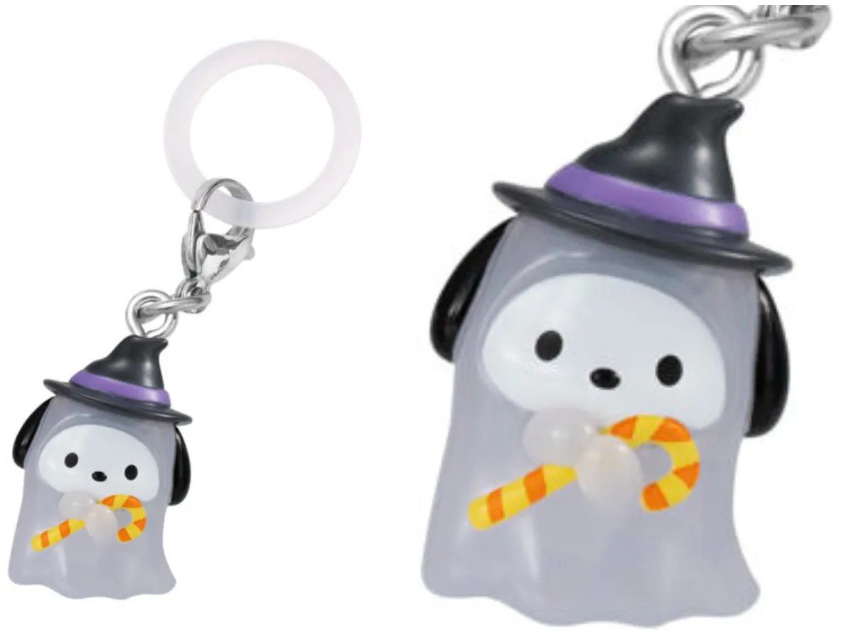 ポチャッコ【バンダイ ガシャポン】サンリオキャラクターズ めじるしアクセサリー Halloween!(ハロウィン)全体像&アップ写真