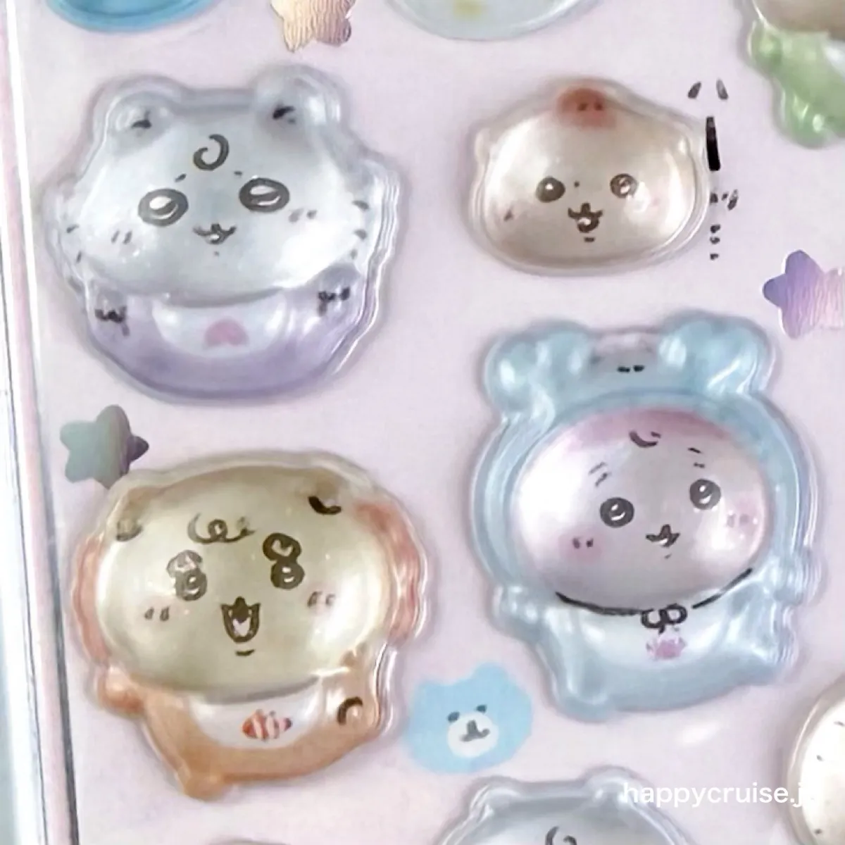 【ちいかわボンドロ】ちいかわ ボンボンドロップシール 第3弾 「Chiikawa Baby/ちいかわベビー」¥550(税込)パッケージ外観と商品アップ画像(HAPPY CRUISE オリジナル画像)