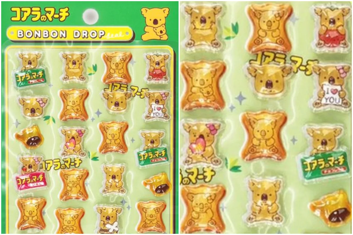 【ボンボンドロップシール】ボンドロ新作はお菓子シリーズ!コアラのマーチパッケージ外観&アップ画像