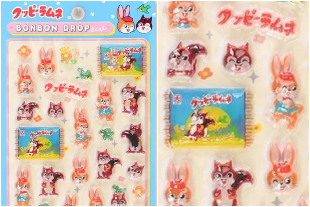 【ボンボンドロップシール】ボンドロ新作はお菓子シリーズ!クッピーラムネパッケージ外観&アップ画像