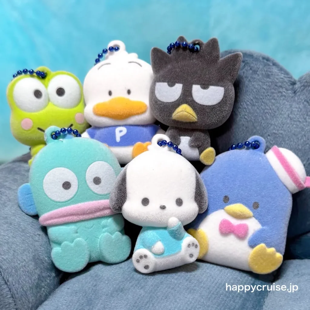 【サンリオガチャ新作】はぴだんぶい推し必見！「ふわわフロッキーマスコット2 ～ハンサムブルー～」全6種フルコンプ！ぷくペタ姿がかわいすぎっ♡【実物レポ】