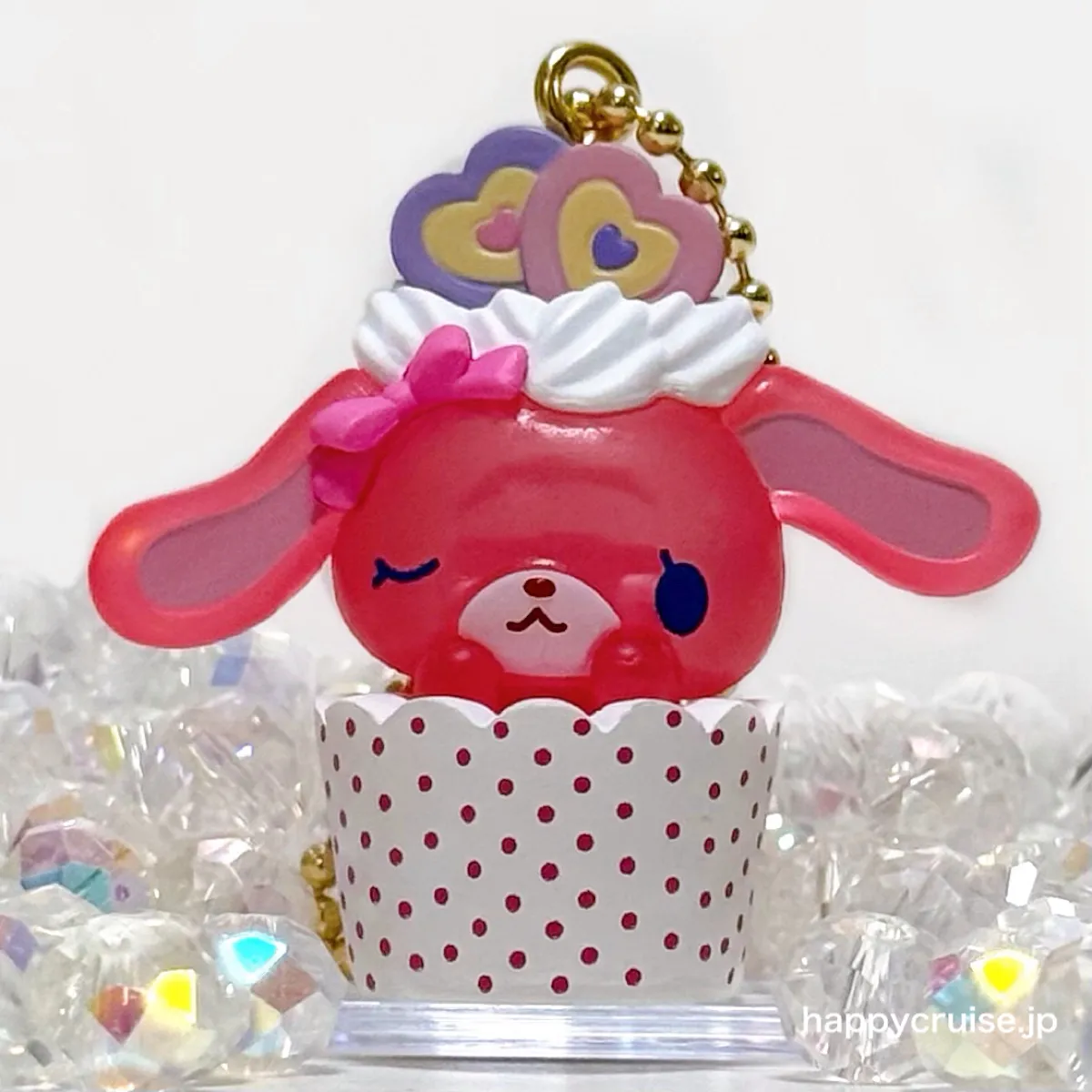 ももうさ「シュガーバニーズ カップケーキチャーム」の商品外観全体像(バンダイ ガシャポン ガチャガチャ カプセルトイ)(HAPPY CRUISE オリジナル画像)