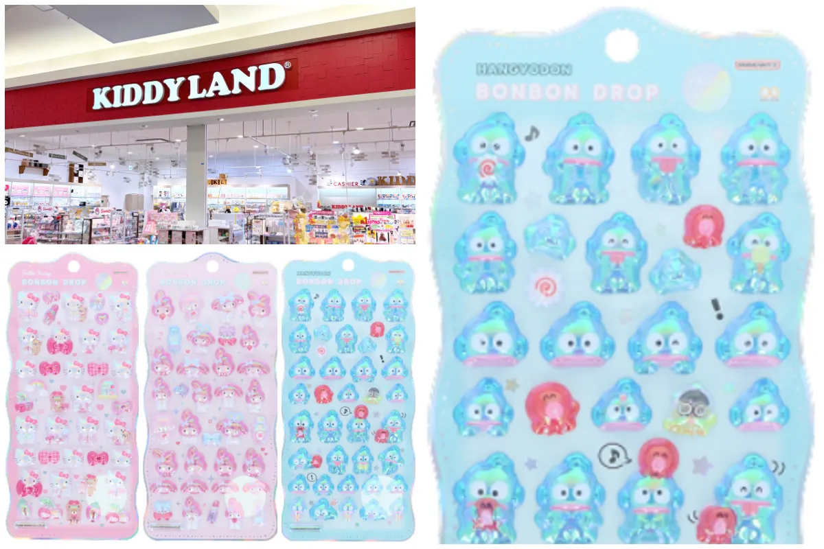キディランド浦和美園店 ボンボンドロップシール サンリオchurukira(ちゅるきら) 抽選販売の対象商品(ハローキティ・マイメロディ・ハンギョドン)と店舗外観画像のまとめ