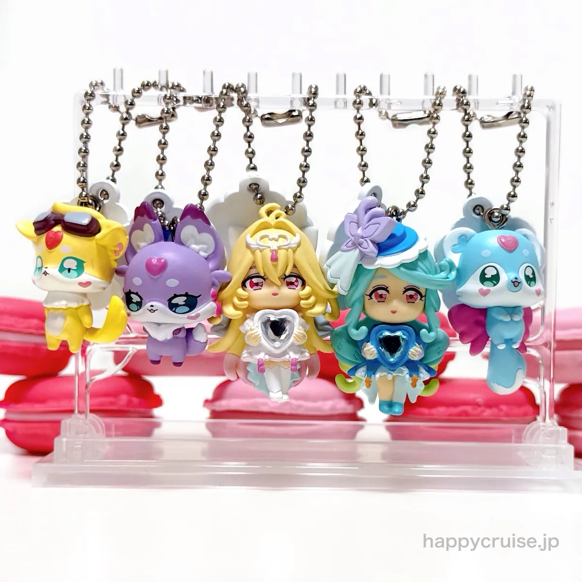 バンダイ ガシャポン 「名探偵プリキュア! 名探偵スイング2」全5種フルコンプの集合写真(HAPPY CRUISE オリジナル画像)