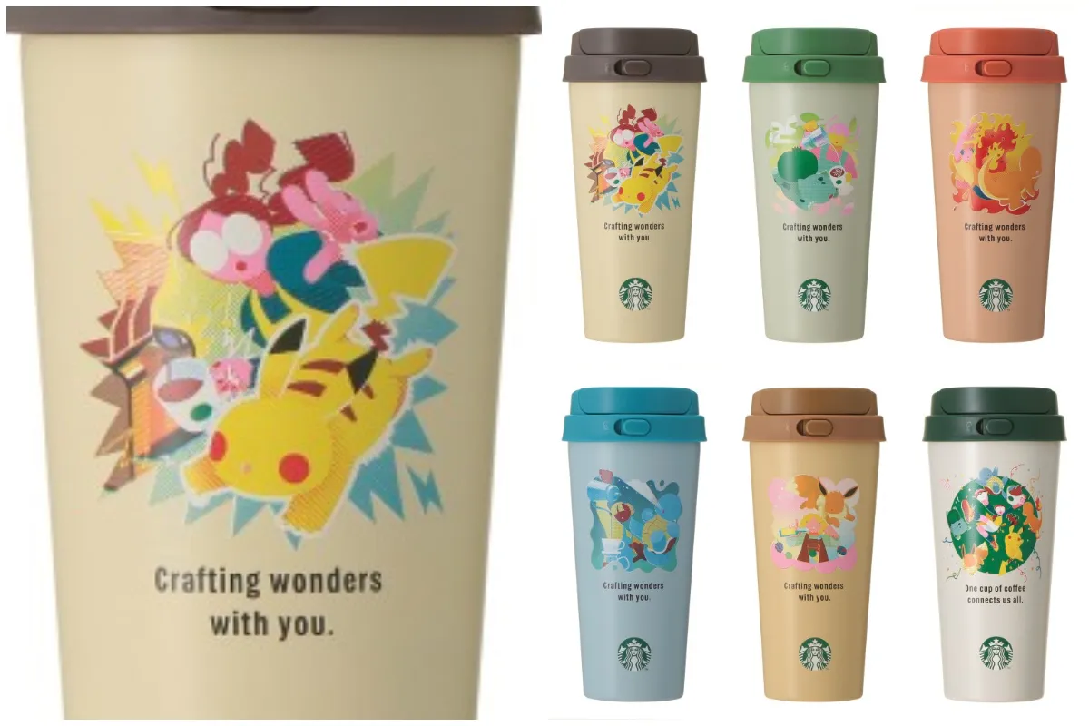 【ポケモン×スタバ】Pokémon + STARBUCKS ステンレス TOGO ボトル 473ml 各¥6,600【オンラインストア】