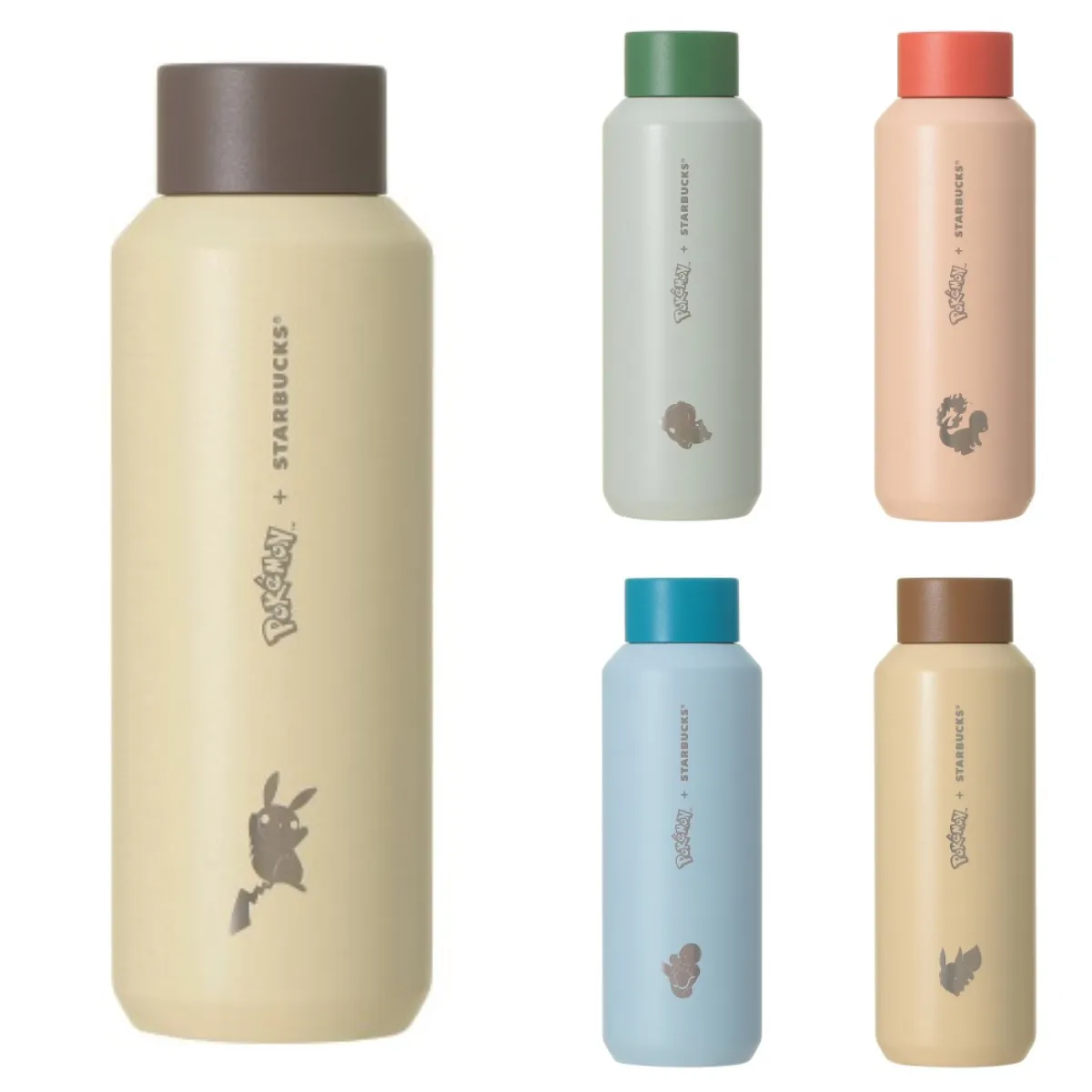 【ポケモン×スタバ】Pokémon + STARBUCKS ステンレスボトル 473ml 各¥6,600【オンラインストア】