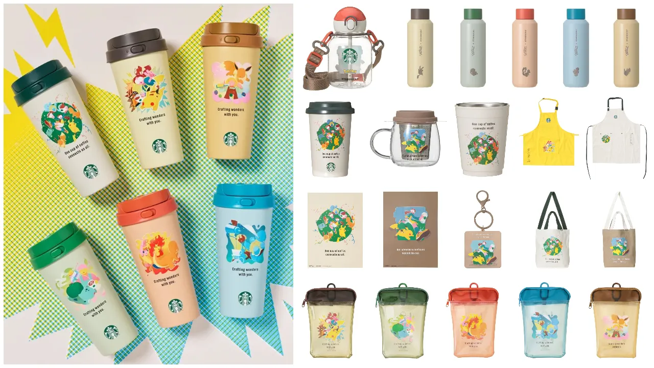 【ポケモン×スタバ】ピカチュウやイーブイたちが大集合!おしゃれでかわいいスターバックス新作グッズ全41アイテムの集合写真