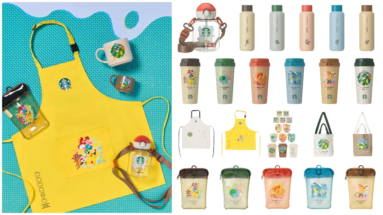 【ポケモン×スタバ】ピカチュウやイーブイたちが大集合!おしゃれでかわいいスターバックス新作グッズ全41アイテムの集合写真