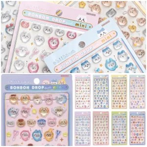 可愛すぎて争奪戦♡【ちいかわミニ】ボンボンドロップシールmini全8種がちいかわマーケットで10/26(月)11時〜先着販売スタート！