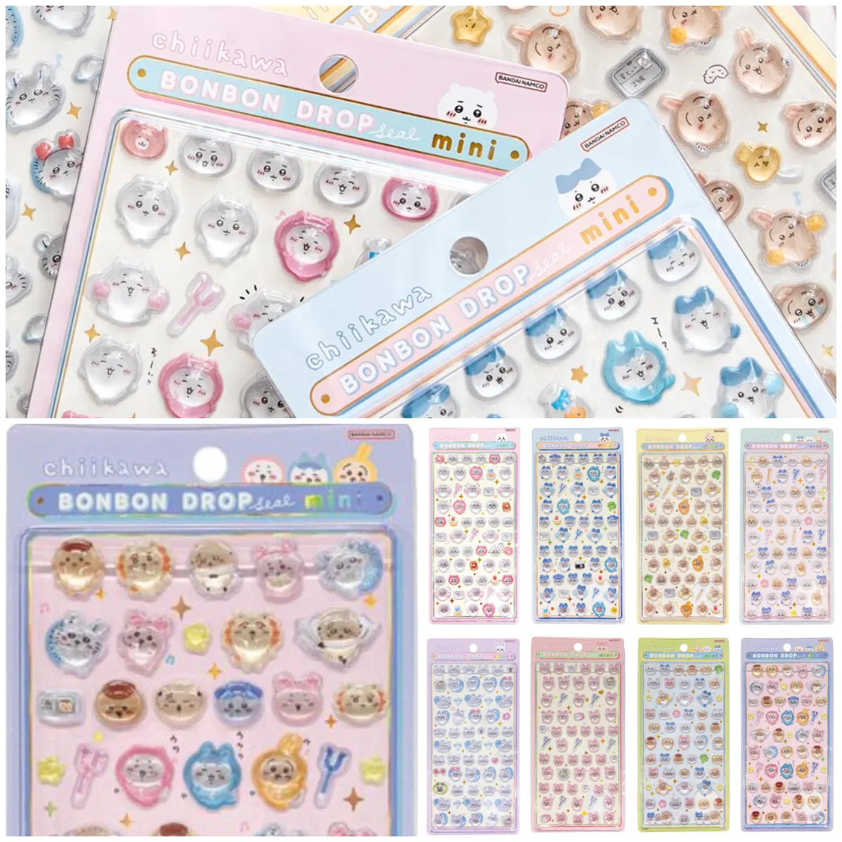 可愛すぎて争奪戦♡【ちいかわミニ】ボンボンドロップシールmini全8種がちいかわマーケットで10/26(月)11時〜先着販売スタート!