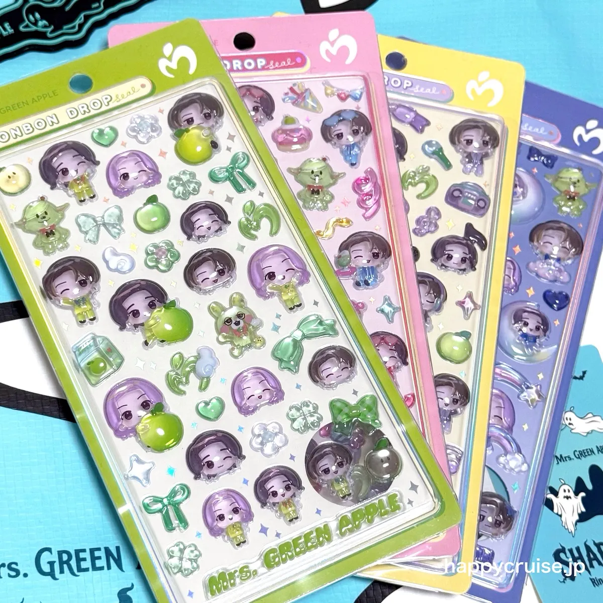 ローソン【ミセス ボンドロ】10月24日(土)朝7時〜発売決定！ボンボンドロップシール「Mrs. GREEN APPLE」対象店舗は？全4種デザインも大公開♡
