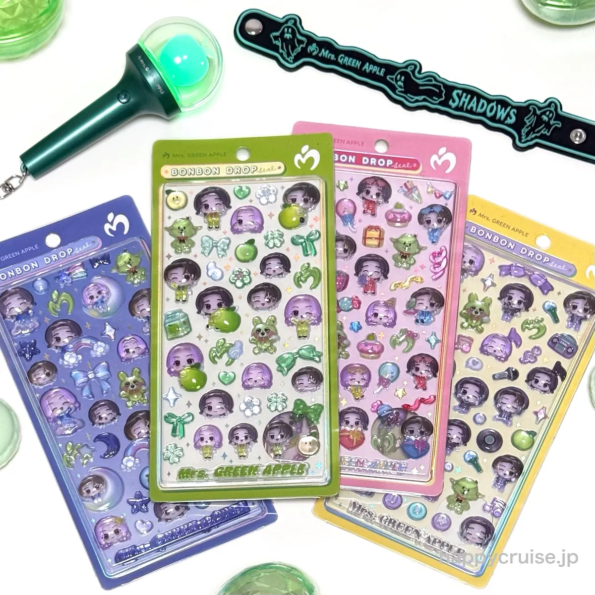 Mrs. GREEN APPLE【ミセス ボンドロ】クーリア先行に当選！新作ボンボンドロップシール全4種を奇跡のゲット♡