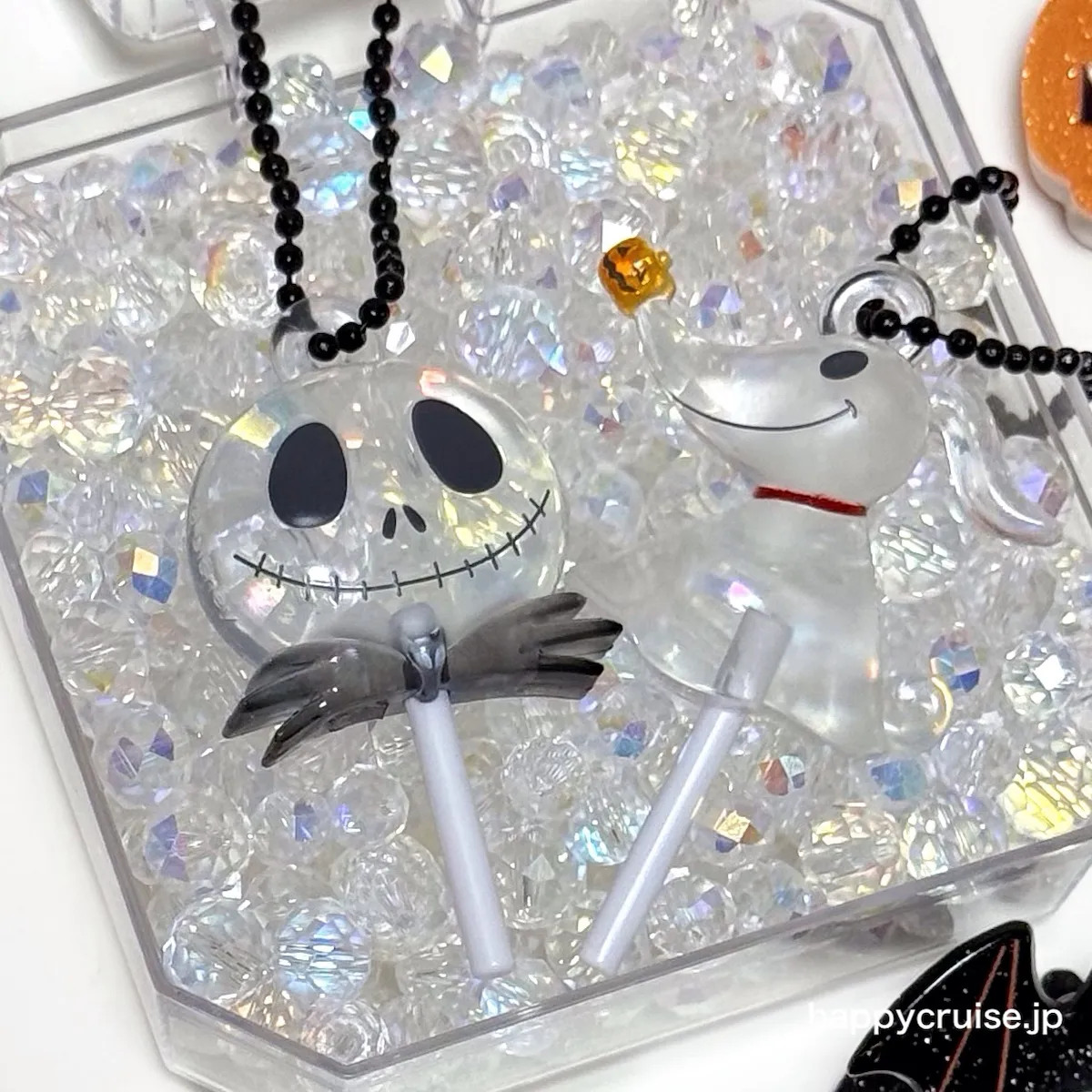 ジャック&ゼロ「“ディズニーキャラクター” カラフルキャンディチャーム2」の商品外観全体像(バンダイ ガシャポン ガチャガチャ カプセルトイ)(HAPPY CRUISE オリジナル画像)