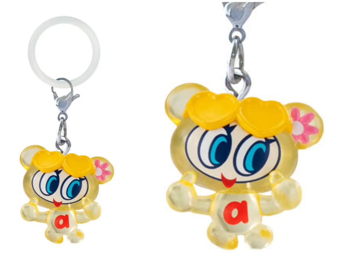 【ハナちゃん】バンダイ ガシャポン ナルミヤキャラクターズ めじるしアクセサリー2 全体像&アップ画像