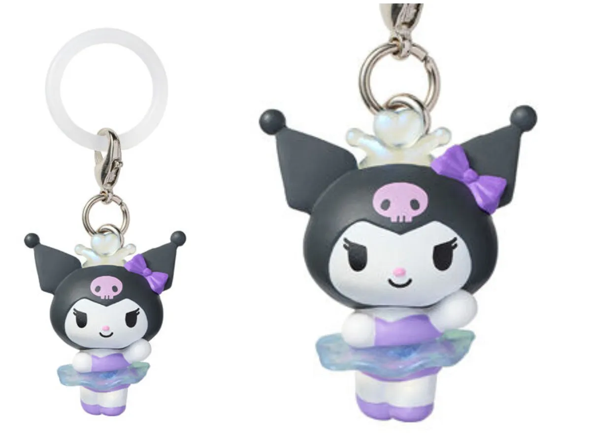 【クロミ】バンダイ ガシャポン サンリオキャラクターズ バレリーナめじるしアクセサリー 全体像&アップ画像
