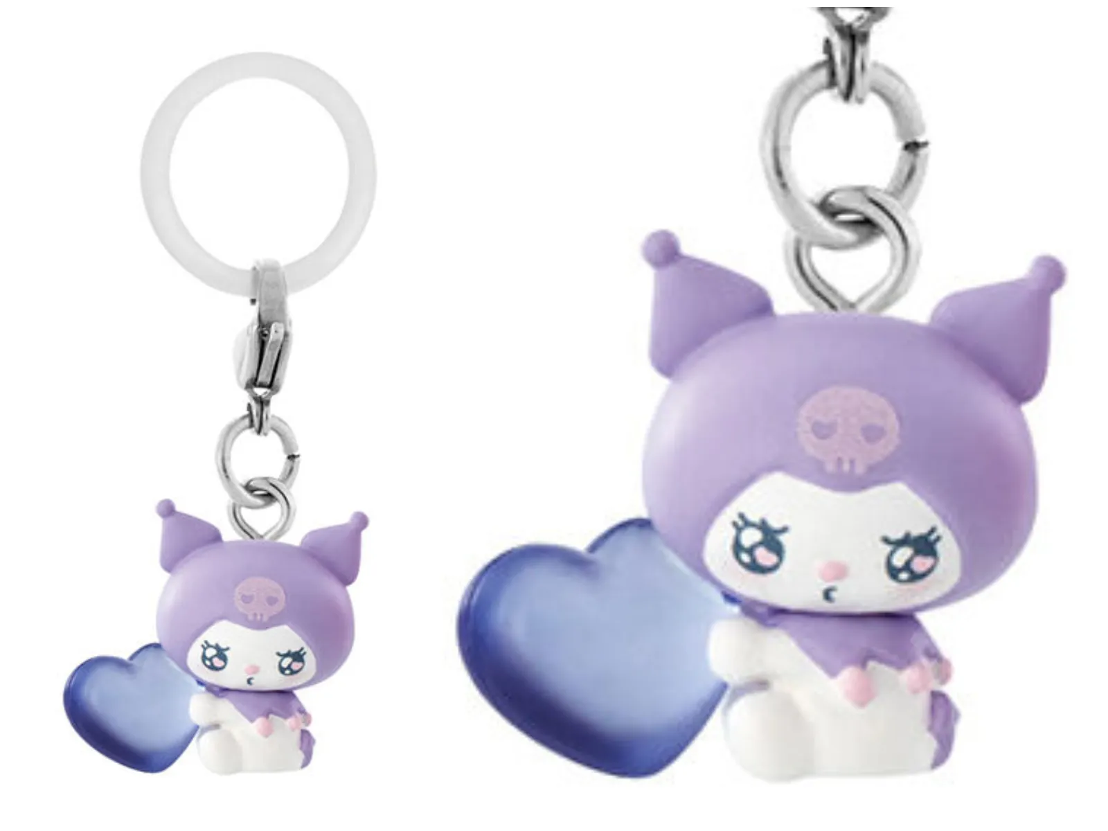クロミ【バンダイ ガシャポン】めじるしアクセサリー サンリオキャラクターズ~エモきゅん~ パステルカラーver. 全体像とアップ画像